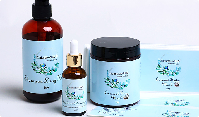 PE -labelpapier in shampoo -verpakking