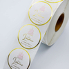 Glanzend wit PVC -label