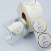 Glanzend wit PVC -label